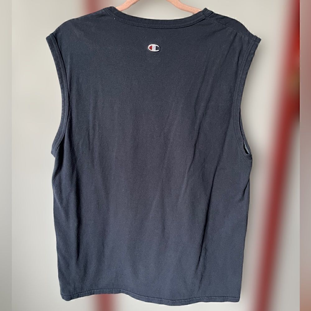 Champion Navy Blue Men’s Muscle Tee (Size: Large) - Picture 3 of 8